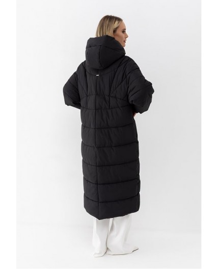 Пуховик женский черный