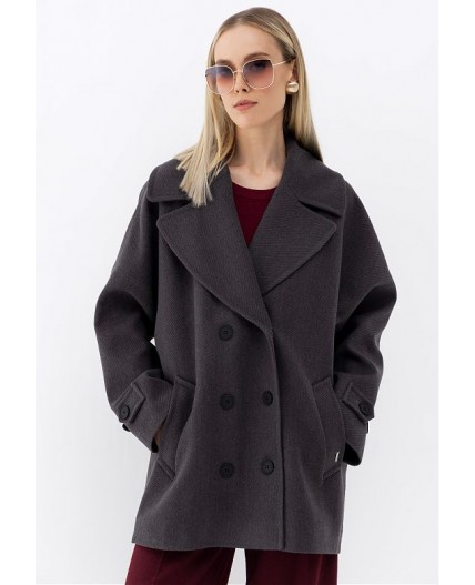 Женское пальто серый