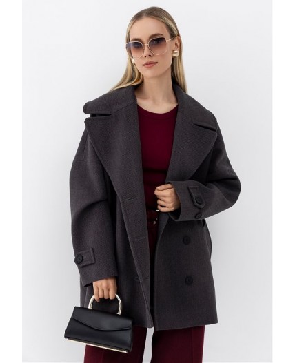 Женское пальто серый