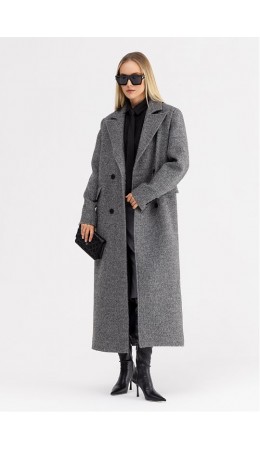 Пальто женское серый