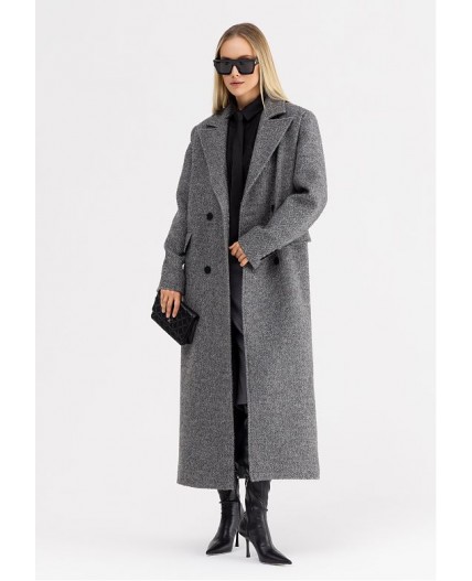 Пальто женское серый