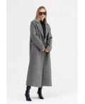 Пальто женское серый