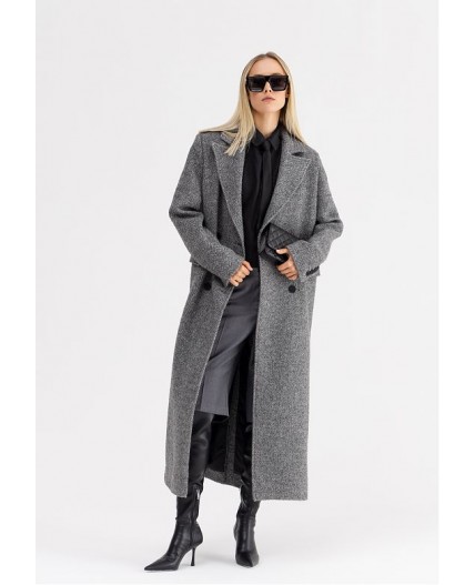 Пальто женское серый