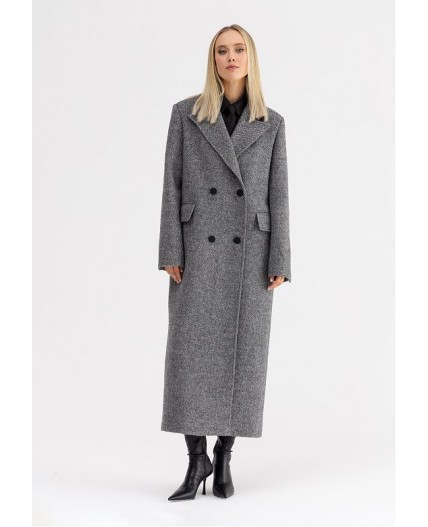 Пальто женское серый