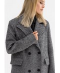 Пальто женское серый