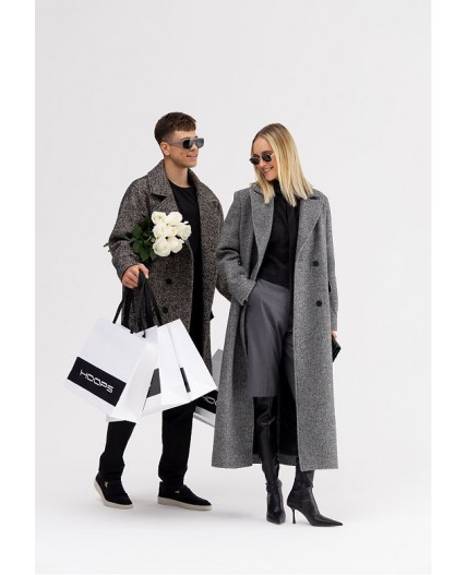 Пальто женское серый