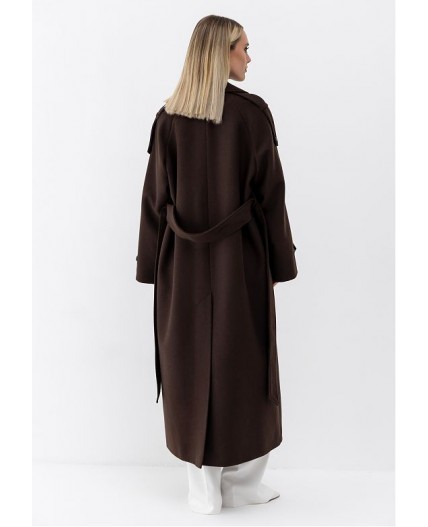 Пальто женское коричневый