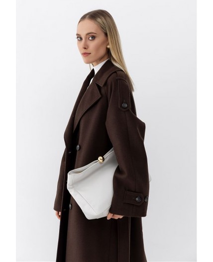 Пальто женское коричневый