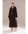 Пальто женское коричневый