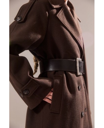 Пальто женское коричневый