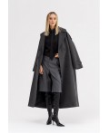 Пальто женское серый