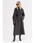 Пальто женское серый