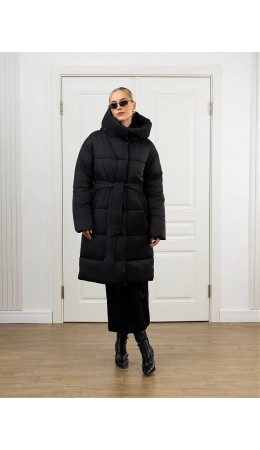 Пуховик женский черный