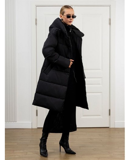 Пуховик женский черный
