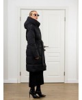 Пуховик женский черный