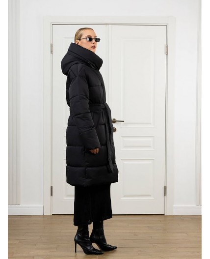 Пуховик женский черный