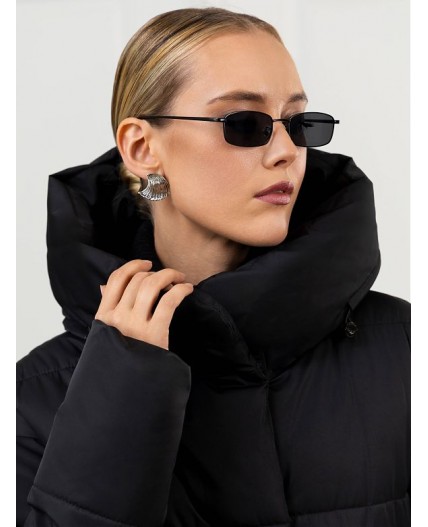 Пуховик женский черный