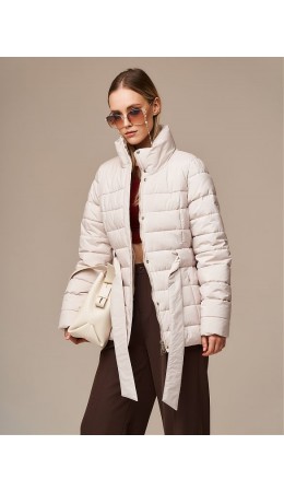 Пуховик женский коричневый