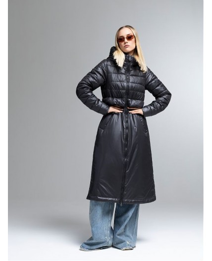 Плащ женский черный