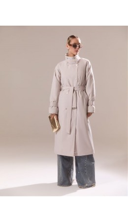 Плащ женский светло-бежевый