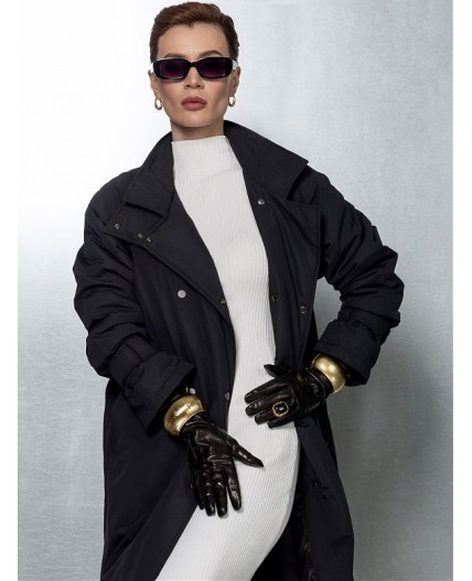 Плащ женский черный