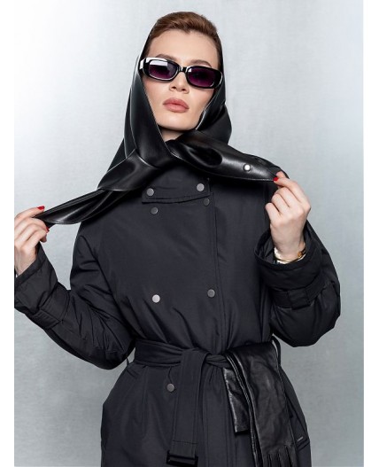 Плащ женский черный