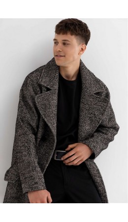 Пальто мужское черный