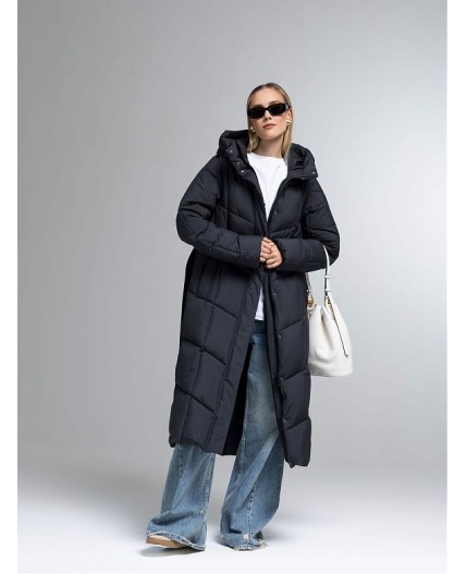 Пуховик женский черный
