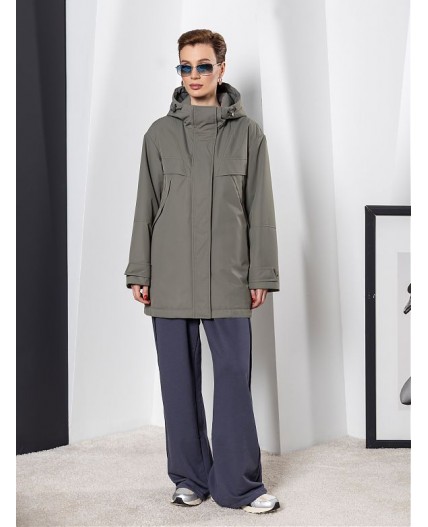 Плащ женский утепленный хаки