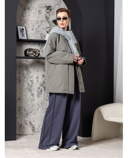 Плащ женский утепленный хаки