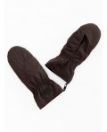 Варежки женские коричневый