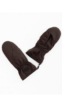 Варежки женские коричневый