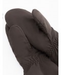 Варежки женские коричневый