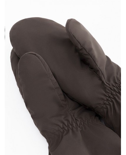 Варежки женские коричневый