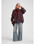 Куртка женская винный