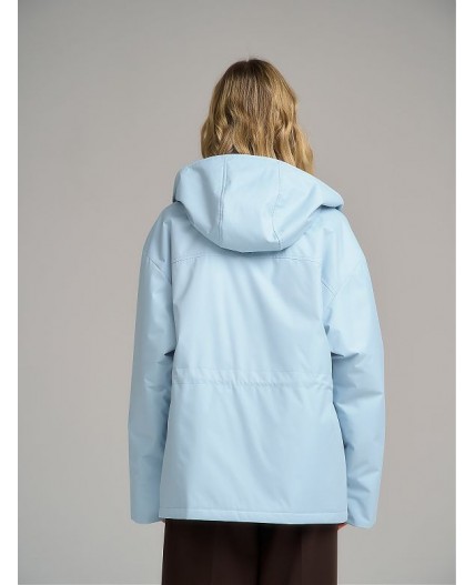 Плащ женский голубой