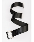 Ремень кожаный черный