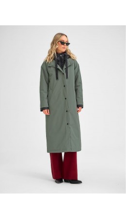 Плащ утепленный хаки