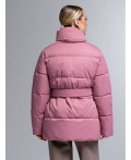 Пуховик женский темно-розовый