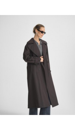 Плащ женский коричневый