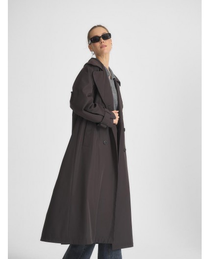 Плащ женский коричневый