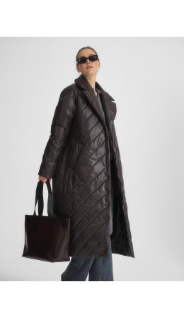 Пальто женское коричневый