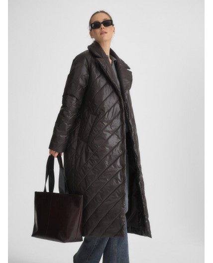 Пальто женское коричневый