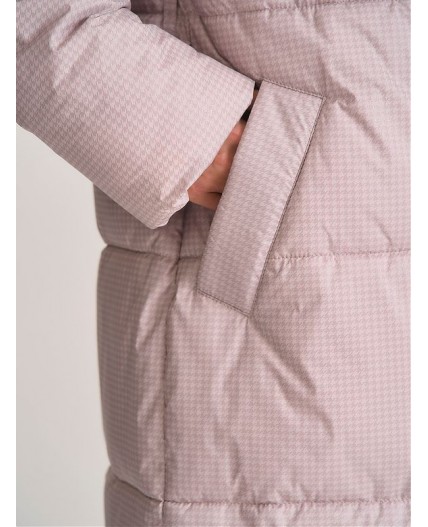 Пуховик женский капучино