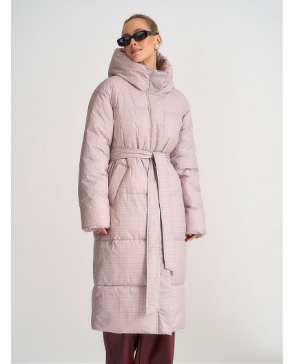 Пуховик женский капучино