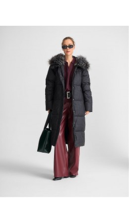 Пуховик женский черный