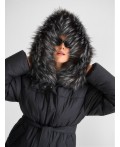 Пуховик женский черный