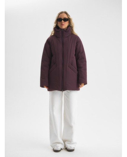 Куртка женская винный