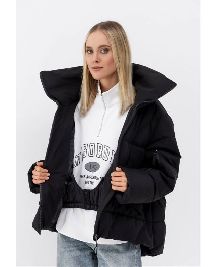 Пуховик женский черный