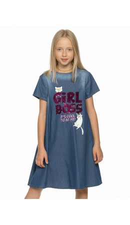 Платье для девочек Синий(41)